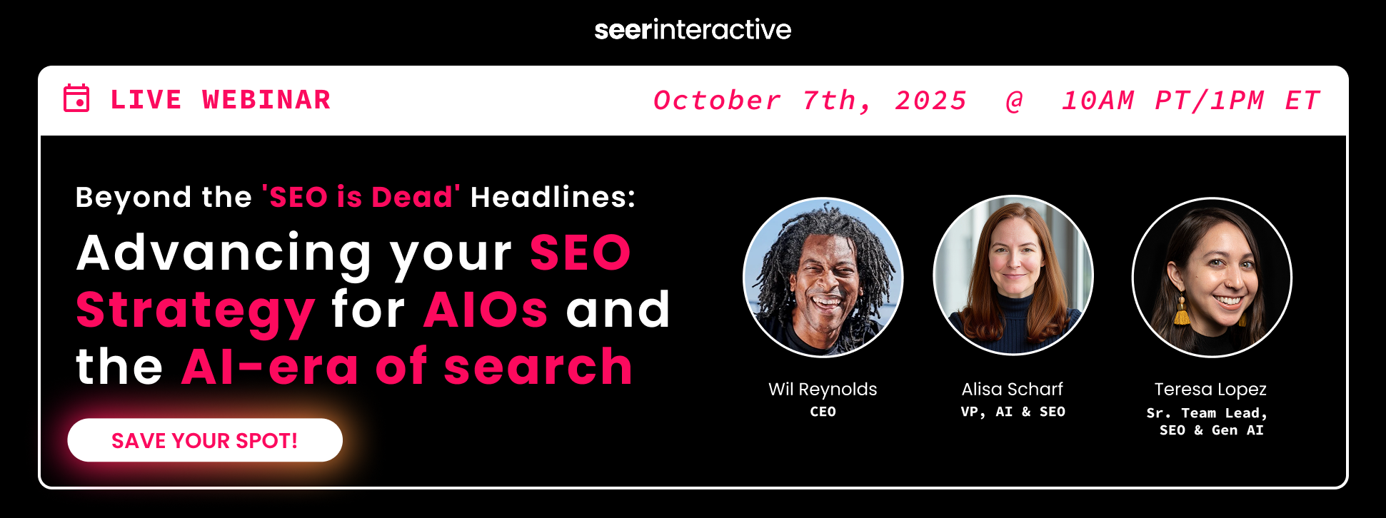 Beyond the SEO is Dead Headlines Webinar 6