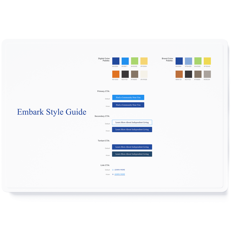 Embark Digital Style Guide