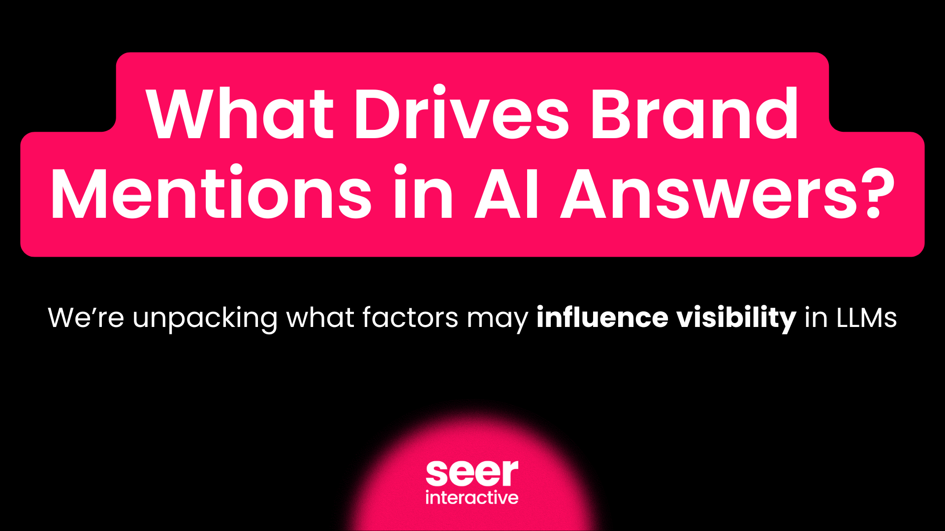 STUDY: What Drives Brand Mentions in AI Answers?